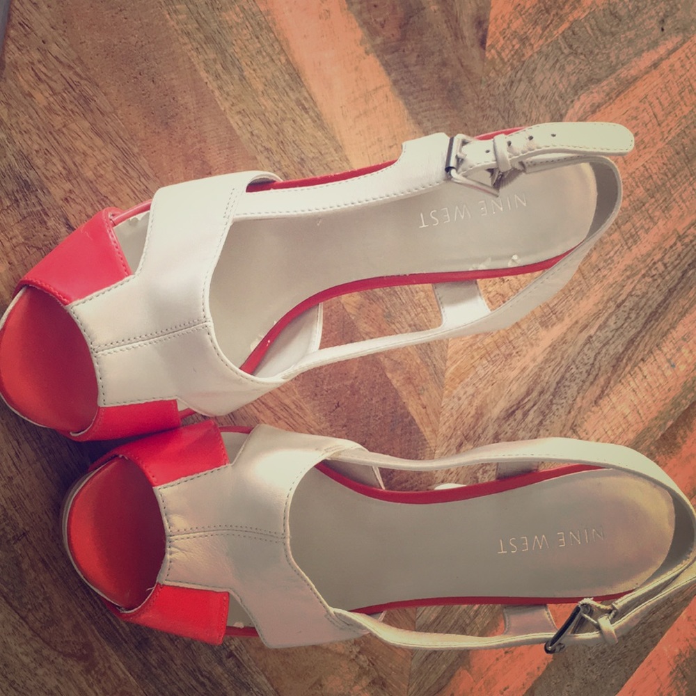 High heel Nine West Leather Sandals